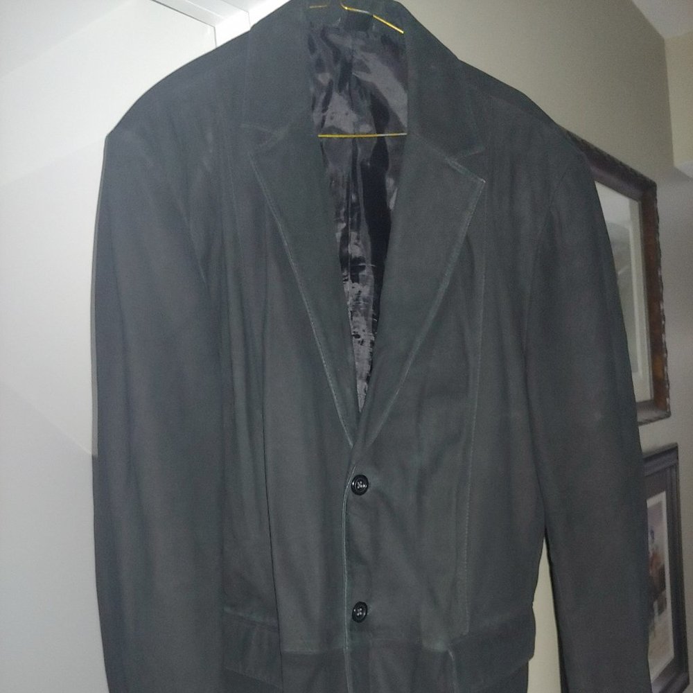 Claiborne Handmade Soft Lambskin Suede Blazer 42 Blazer